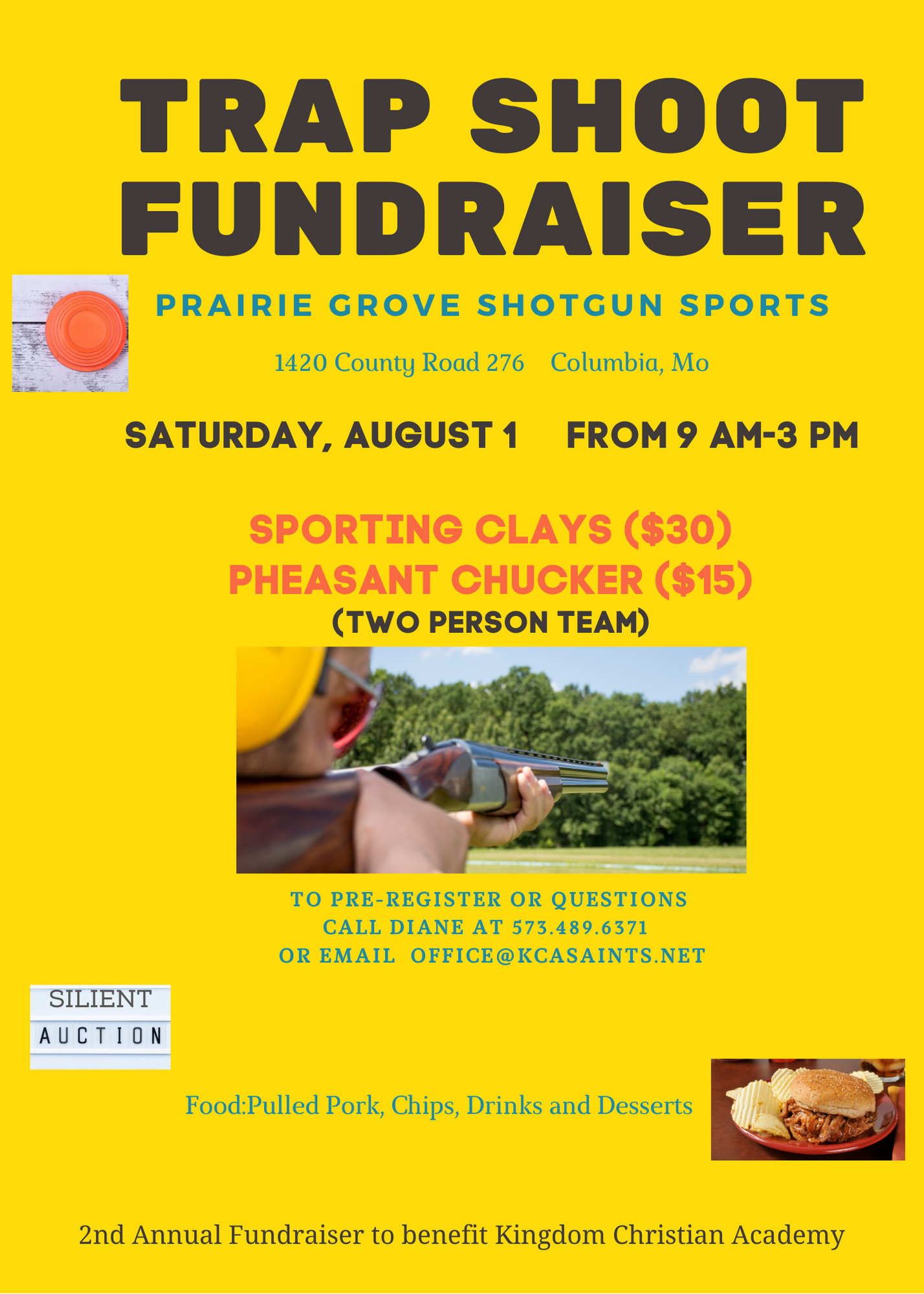 Trap Shoot Fundraiser On August 1st. At 9:00 A.M. – 3:00 P.M. – Kingdom ...